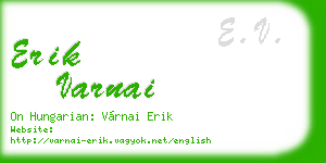 erik varnai business card
